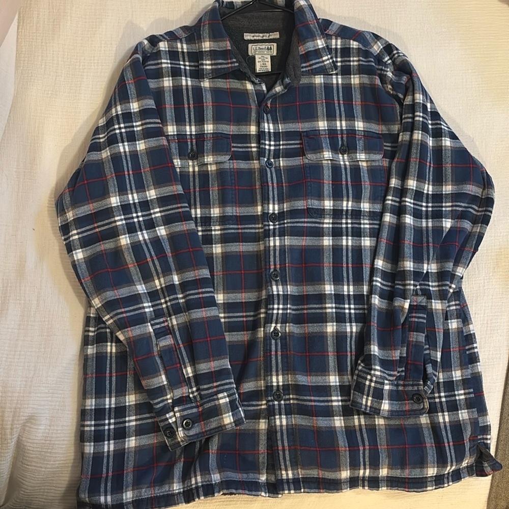 LL Bean Sweater Flannel